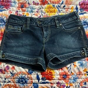 Silver jeans shorts